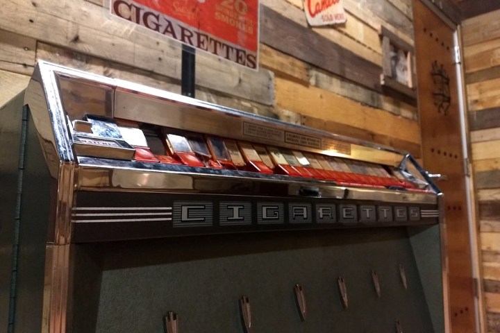 Old cigarette machine
