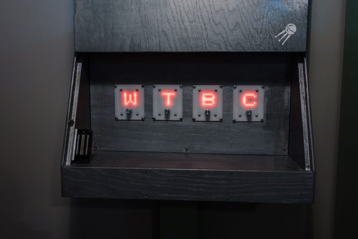 a clock hanging on the wall